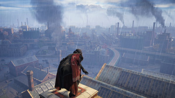 videogiochi,Creed Syndicate di Assasin,Evie Frye,paesaggio urbano,grattacielo,Abstergo