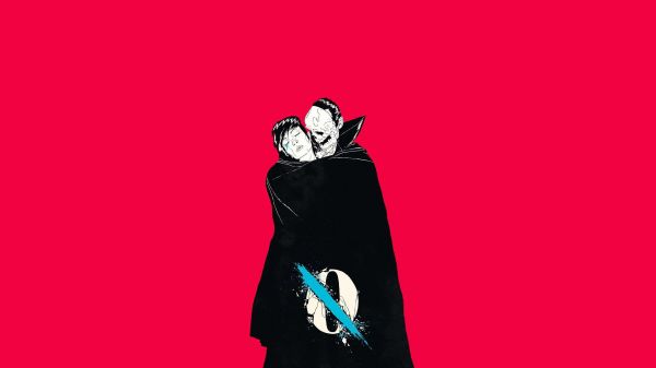 2845x1600 px,cover album,berwarna merah muda,Queens of the Stone Age