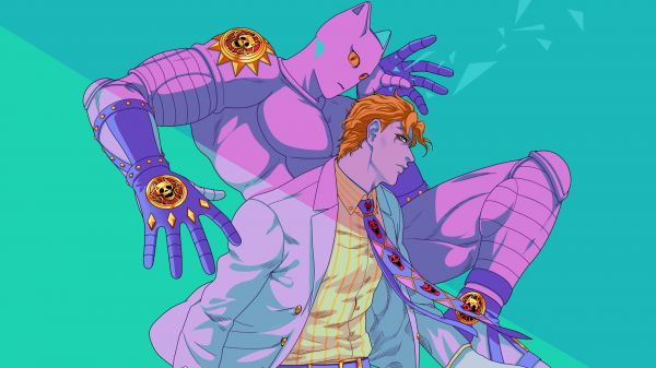 Bizarre Adventure JoJo на,JoJo's Bizarre Adventure Diamond is Unbreakable,Kira Yoshikage,Yoshikage Кира,killer queen,Two Men