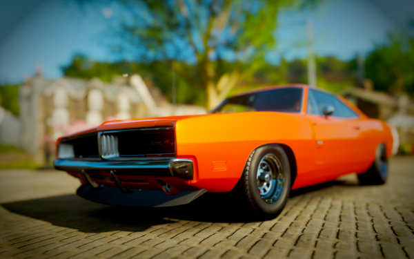 Dodge Challenger RT,auto,vozidlo,Forza Horizon 4,rýchlostné obmedzenia,video hry