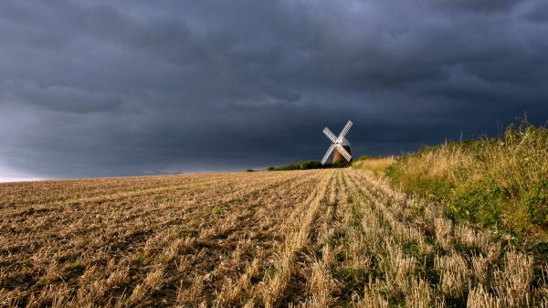 雲,空,工場,Natural landscape,地平線,草