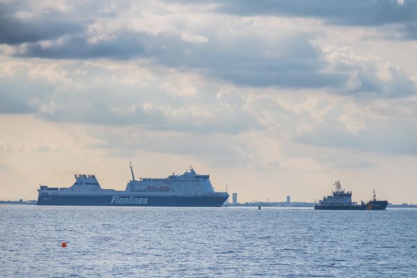 navio, barco, mar, baía, agua, céu