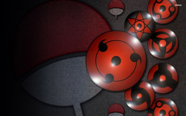 anime,red,Naruto Shippuuden,Sharingan,circle,symbols