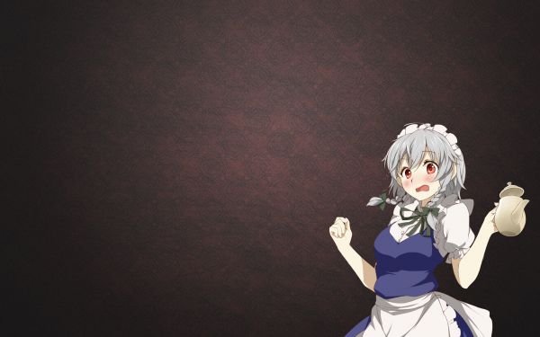 anime,anime tytöt,Touhou,Izayoi Sakuya,piika asu,twintails