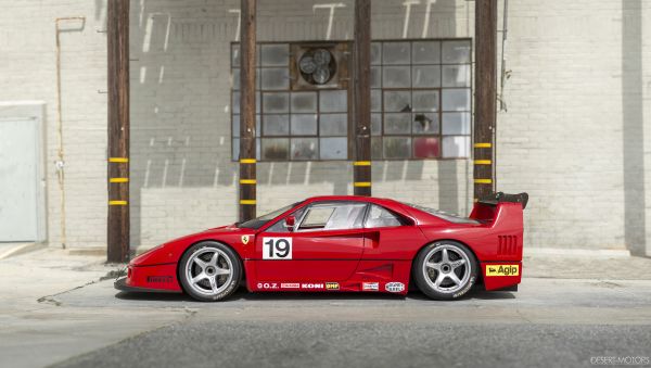 Ferrari,Ferrari F40,mobil merah,mobil balap,Le Mans