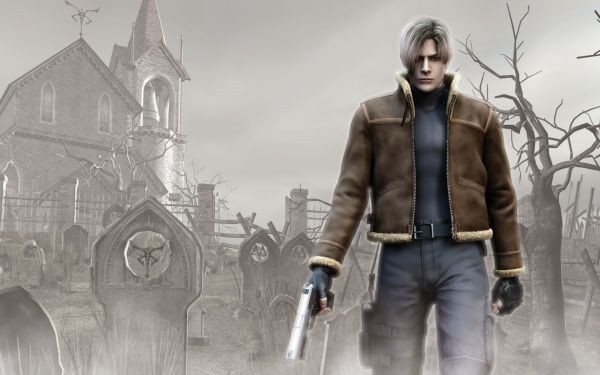 videohry, Resident Evil, Resident Evil 4, zima, skica, Snímek obrazovky