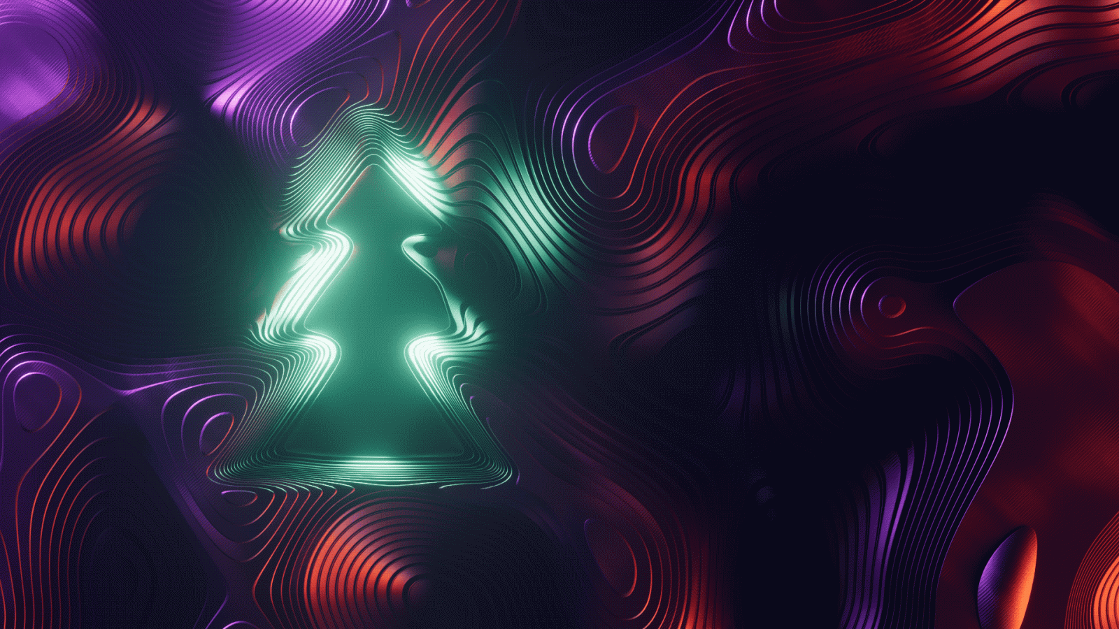 Christmas, abstract, trees