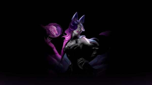 Nền đơn giản,Nền tối,Ahri League of Legends,coven League of Legends