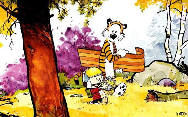 1680x1050 px,Calvin og Hobbes