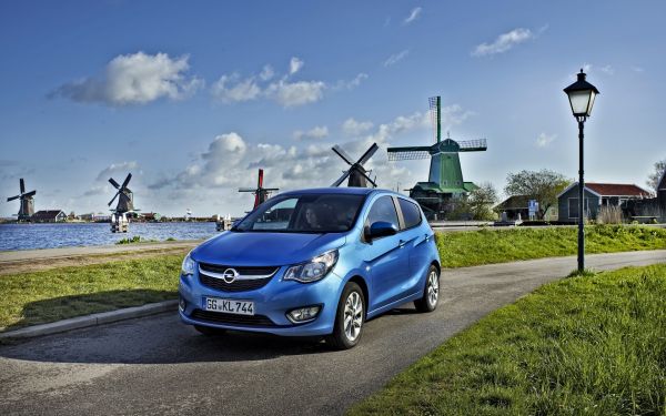 รถ,ยานพาหนะ,สีน้ำเงิน,มุมมองด้านข้าง,Opel,ยานพาหนะบก