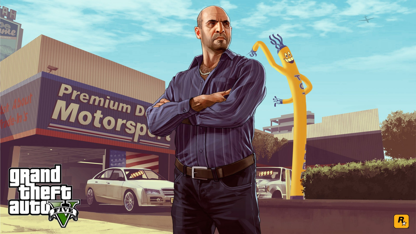 Grand Theft Auto V, video game characters, Rockstar Games, screenshot