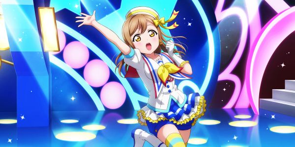 Love Live Sunshine,Kunikida Hanamaru,thigh highs,anime girls,looking at viewer,dancing