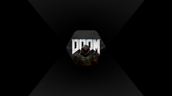 Jeu Doom,ouvrages d'art,noir,logo,game logo