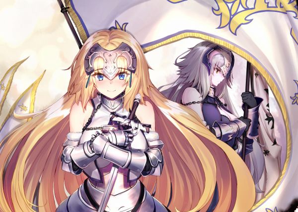 Anime, Filles anime, Série Fate, Fate Apocrypha, Grand ordre du Grand, Jeanne d Arc Fate