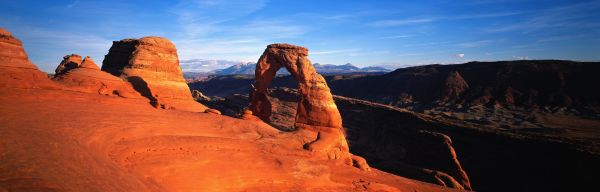 paisaje, rock, amanecer, acantilado, Desierto, puesta de sol