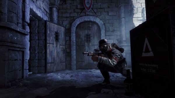 Wolfenstein The Old Blood,obscurité,capture d'écran,Jeu pc,soldat