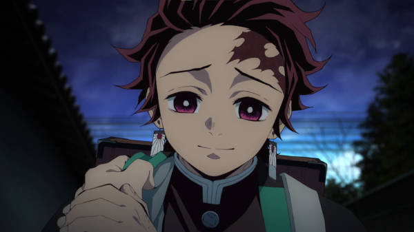 Kimetsu no Yaiba, anime, Anime screenshot, băieți anime, fete anime, ochi stralucitori