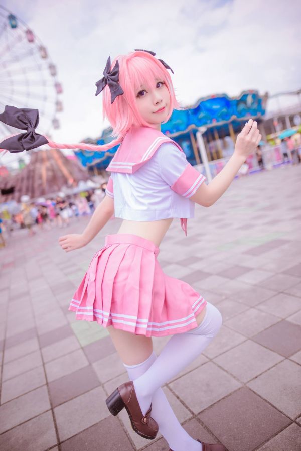 Cosplay, Asya, Pembe saç, boyalı saç, Kader Büyük Siparişi, Astolfo Fate Apocrypha