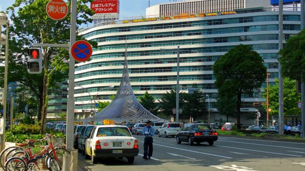 Japan,Menschen,Stadt,Straße,Gebäude,Straße