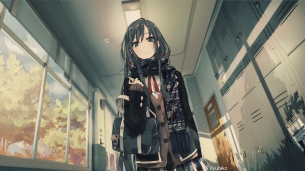 Anime,Yahari Cevheri Seishun Aşk Komedisi ve Machigatteiru,Yukinoshita Yukino,Okul,fotoğraf hilesi