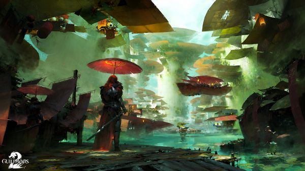 Guild Wars 2,4k,ilustrasi