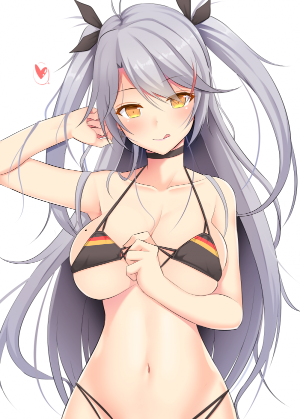 Prinz Eugen Bilan Hangxian,Bilan Hangxian,hasadás,bikini,tongue out