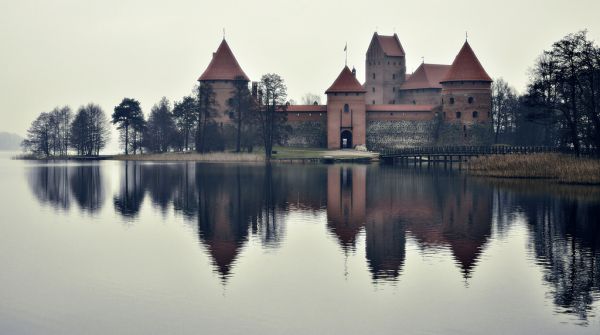 paysage,architecture,Lac,bâtiment,réflexion,eau