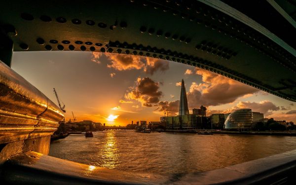 London,solnedgang,by,bybildet,natt,sollys