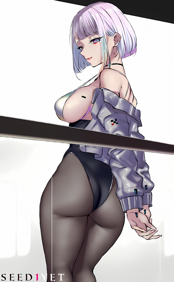 lucy edgerunners,Cyberpunk edgerunners,anime,anime girls,cyberpunk,ass