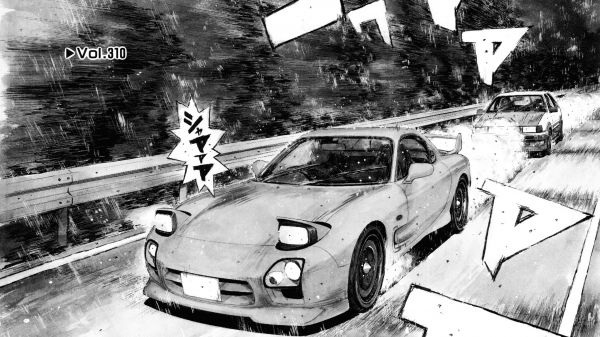 manga,Initial D,Mazda RX 7