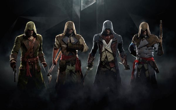 Секретный код Assasin's Creed,Темнота,Скриншот,машина,Механика,Обои для рабочего стола компьютера