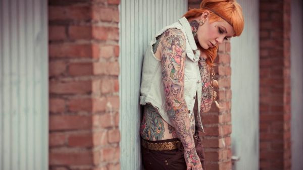 1920x1080 px,Emo,menina,fofa,glamour,tatuagem