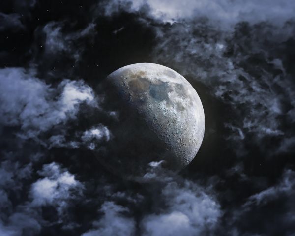 space,Moon,clouds,Composite,telescope