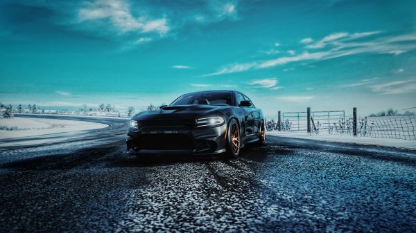 se eschiva, Dodge Charger SRT Hellcat, Hellcat, Brembo, Forza Horizon 4, mașină