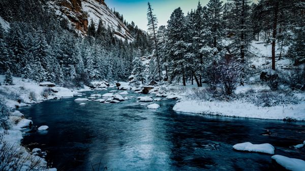 water,fabriek,hemel,sneeuw,berg-,Natural landscape