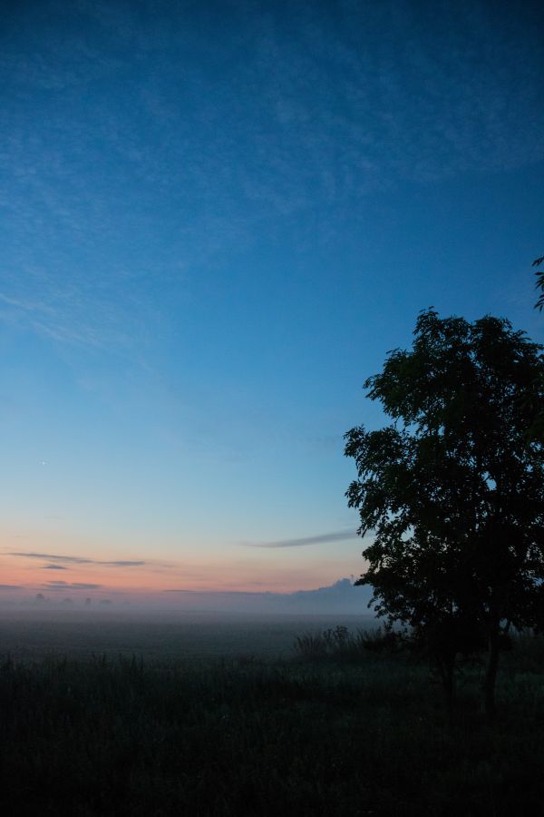 luce del sole, paesaggio, tramonto, collina, natura, cielo