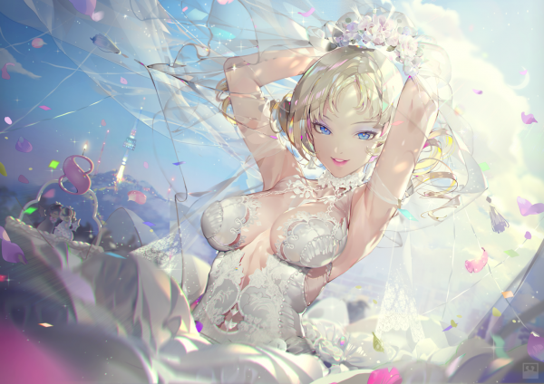 Filles anime,Anime,robe de mariée,Catherine,Crab D