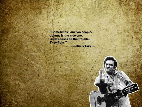 นิ้วกลาง,เพลง,นักดนตรี,โปสเตอร์,Johnny Cash,ศิลปะ