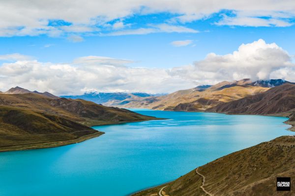 natur,landskap,bergen,Tibet,Asien,snöiga topp