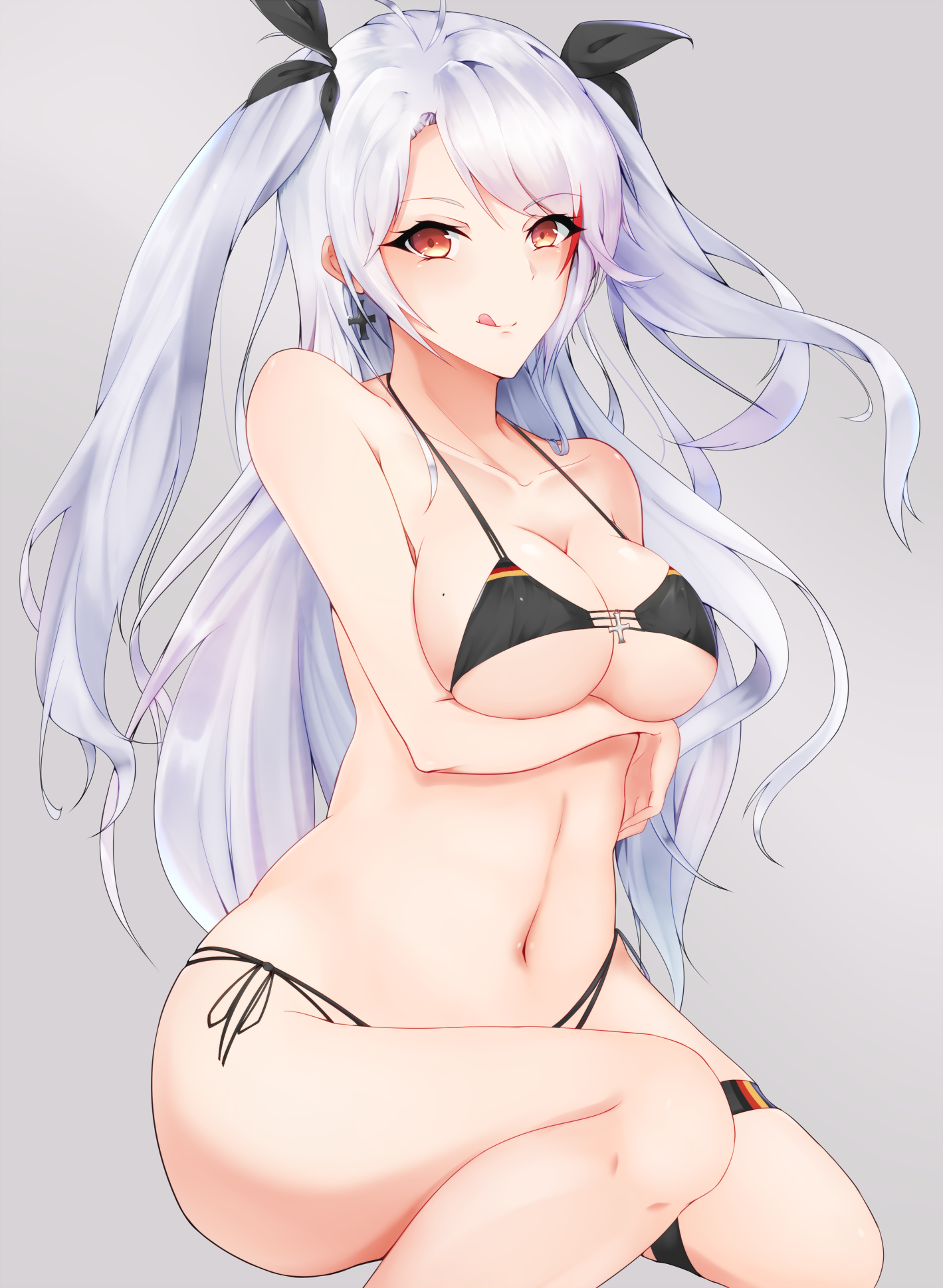 Prinz Eugen Bilan Hangxian, Bilan Hangxian, bikini, hasadás, tongue out