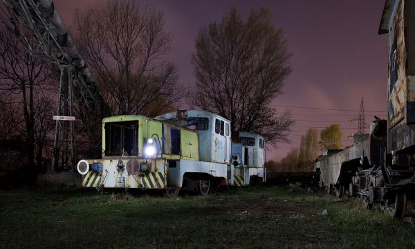 Landschaft,Nacht-,Auto,Himmel,Fahrzeug,Gras