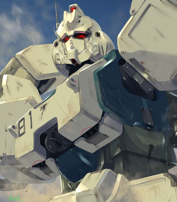 Mobile Suit Gundam La 08a MS team,anime,mech,Super Robot Taisen,Gundam,Gundam Ez8