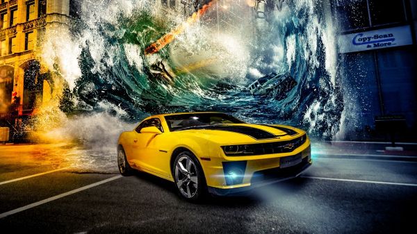 Chevrolet Camaro Bumblebee,кола,превозно средство,Lamborghini,спортна кола,Chevrolet