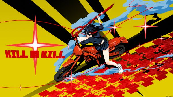 ilustrácie, anime, anime dievčatá, karikatúra, Kill La Kill, komiks