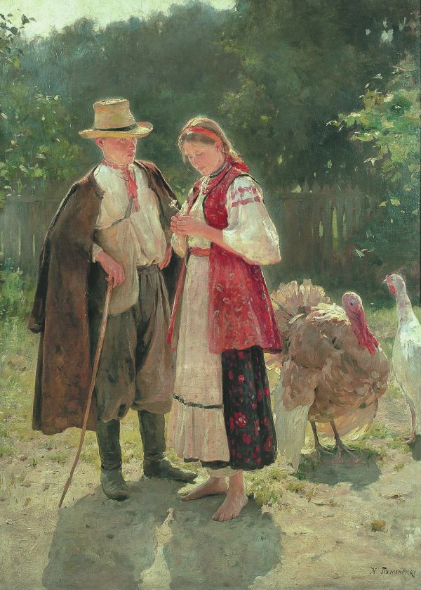 Mykola Pymonenko,tradičné umenie,classic art,olejomaľba,vertikálne