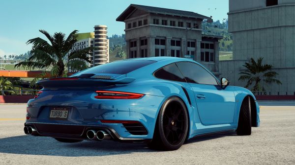 Porsche,auto,4k,Need for Speed Heat,vista stradale,strada