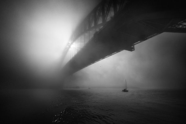 Австралия,Сидни,мъгла,bridgeinthefog,morningfog,неделя сутрин