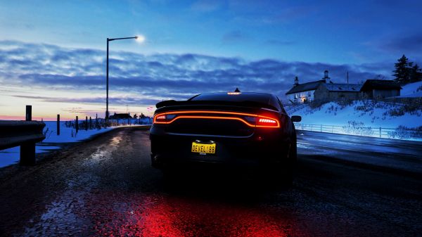 se eschiva, Dodge Charger SRT Hellcat, Hellcat, Brembo, Forza Horizon 4, mașină