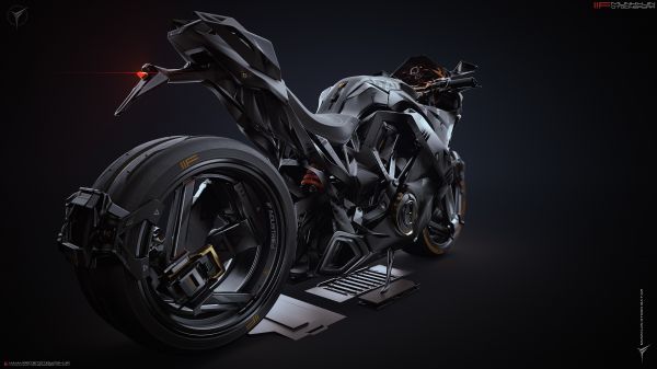 IIF Munkhjin Otgonbayar,ArtStation,CGI,3D,konstverk,Super Bike