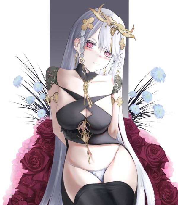 anime,animemeisjes,Azur Lane,Emden Azur Lane,lang haar,wit haar